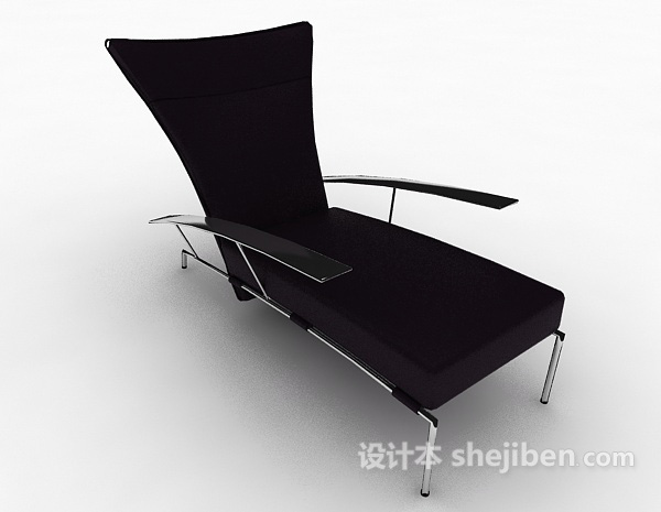免费棕色躺椅沙发3d模型下载
