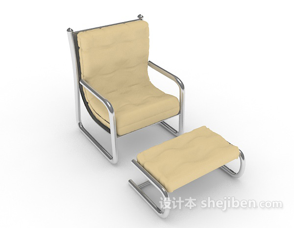 单人现代休闲椅3d模型下载