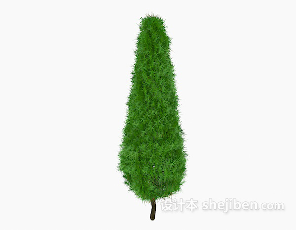 设计本室外绿色树3d模型下载
