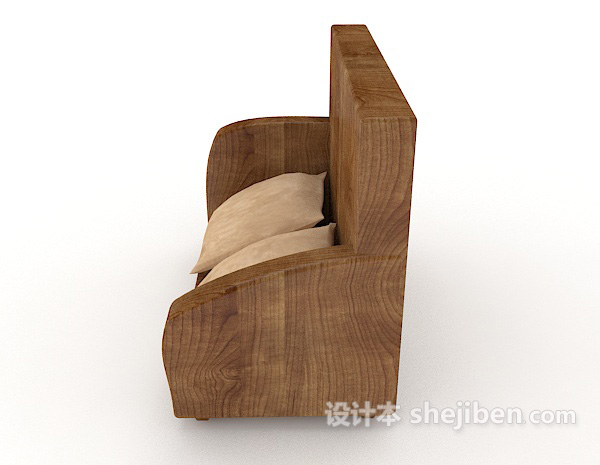 设计本简单实用双人沙发3d模型下载