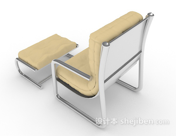 设计本单人现代休闲椅3d模型下载