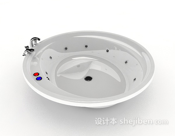 设计本现代家居浴缸3d模型下载