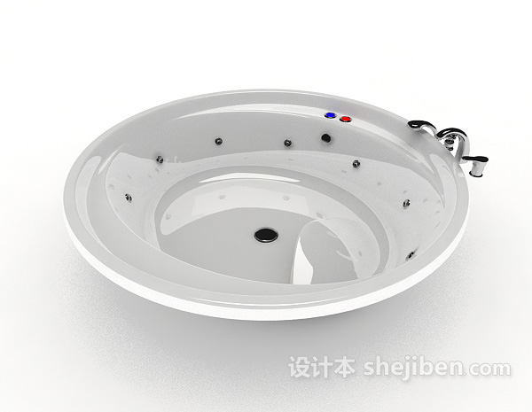 现代家居浴缸3d模型下载