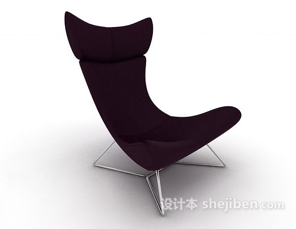 U型休闲椅3d模型下载