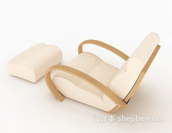 设计本单人摇椅沙发3d模型下载