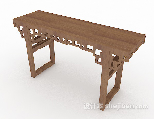 设计本中式清明供桌3d模型下载