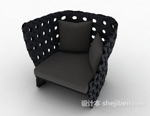 免费简单单人家居椅3d模型下载