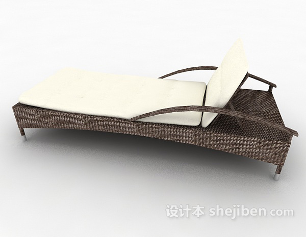 设计本简单现代休闲躺椅3d模型下载