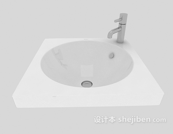 设计本简单洗手盆3d模型下载