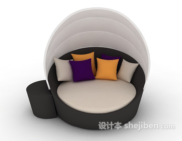 懒人休闲沙发3d模型下载