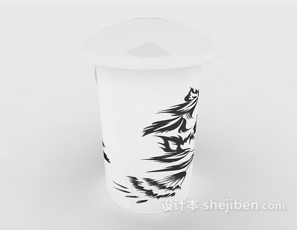 现代风格个人陶瓷茶杯3d模型下载
