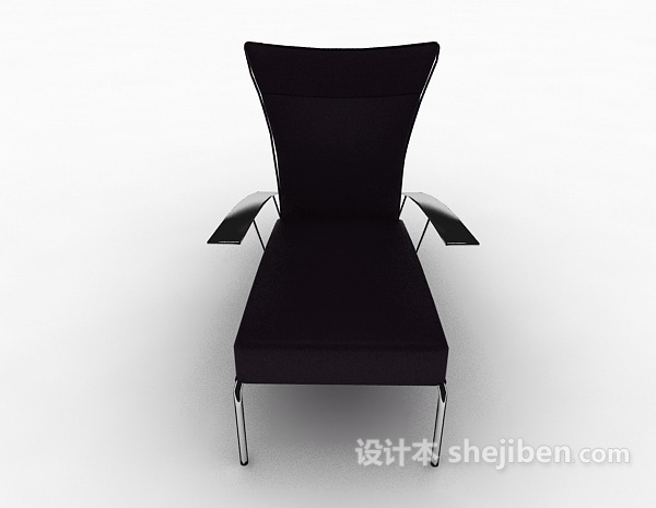 现代风格棕色躺椅沙发3d模型下载