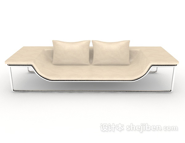 现代风格个性简约长休闲椅子3d模型下载