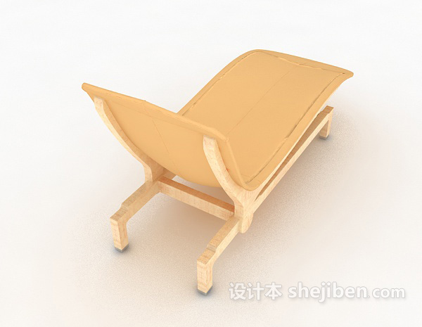 免费简单现代休闲椅3d模型下载
