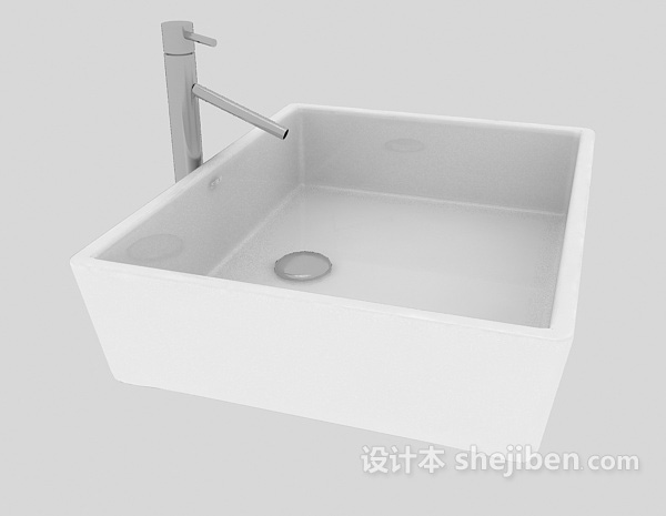 设计本现代家居洗手池3d模型下载
