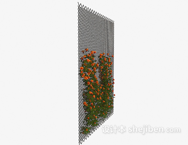 设计本庭院植物花卉3d模型下载