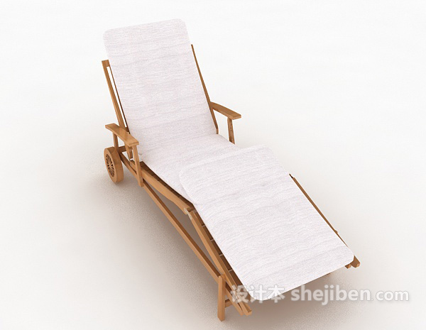 免费现代简单休闲躺椅3d模型下载