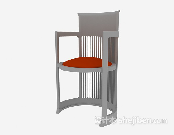 设计本家居木椅3d模型下载