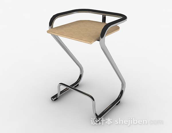 现代风格现代简约金属吧台椅子3d模型下载