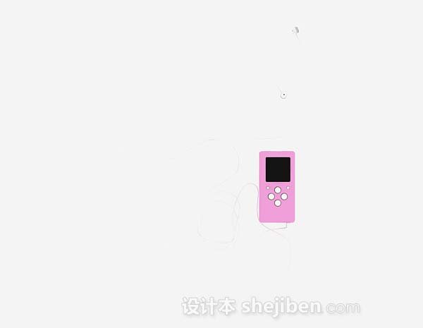 粉红色MP33d模型下载
