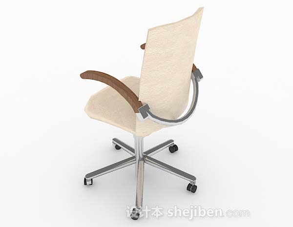 设计本黄色办公椅子3d模型下载