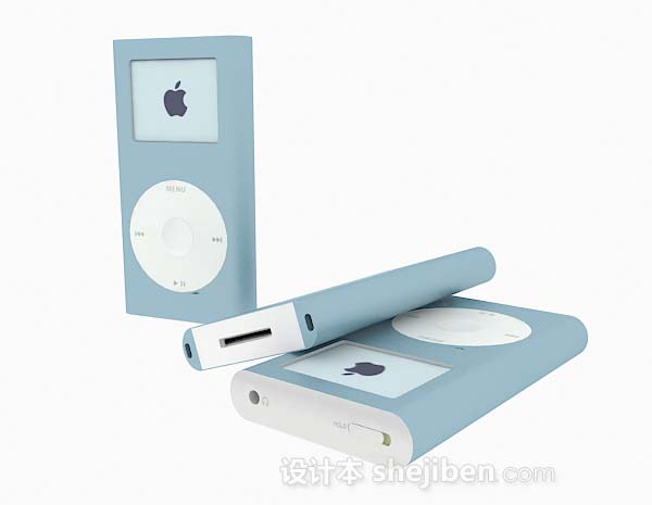 浅蓝色苹果MP33d模型下载