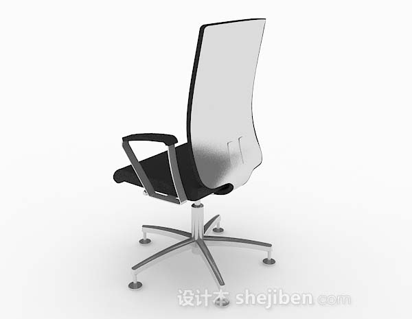 设计本家居黑色休闲椅子3d模型下载
