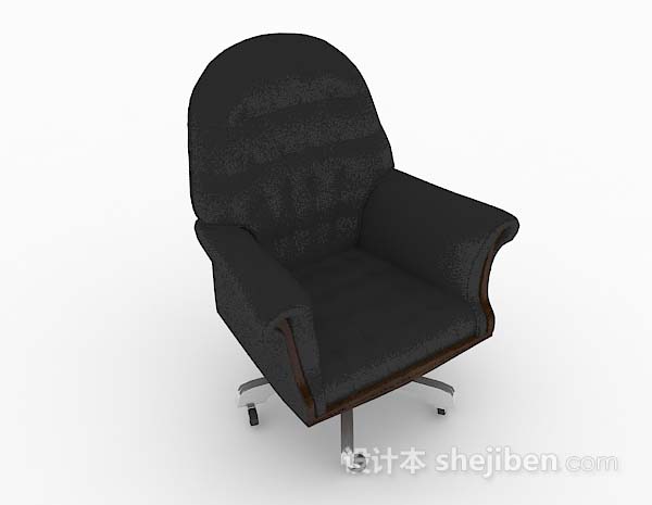 高档黑色办公椅子3d模型下载