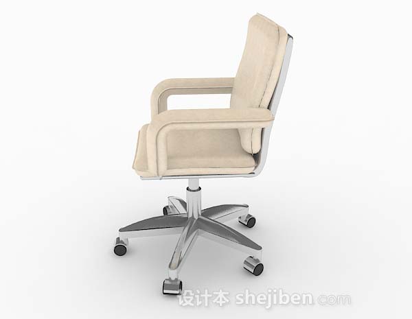 免费黄色休闲椅3d模型下载
