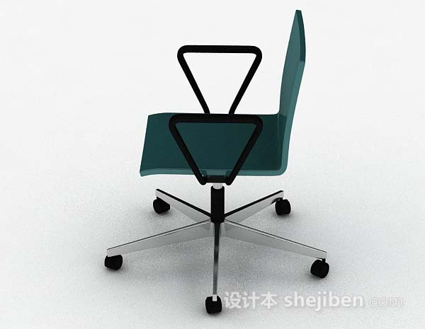 免费现代简约绿色休闲椅子3d模型下载