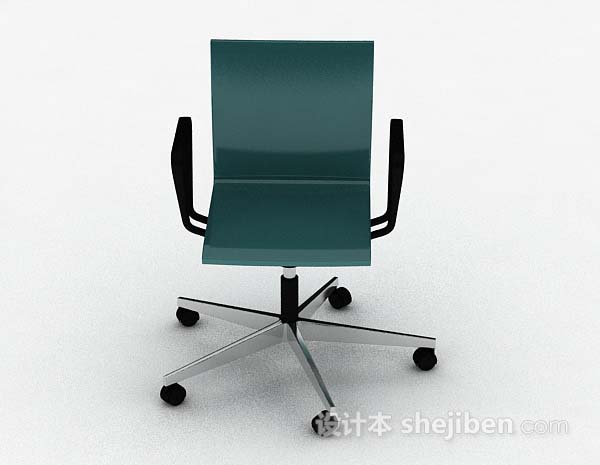 现代风格现代简约绿色休闲椅子3d模型下载