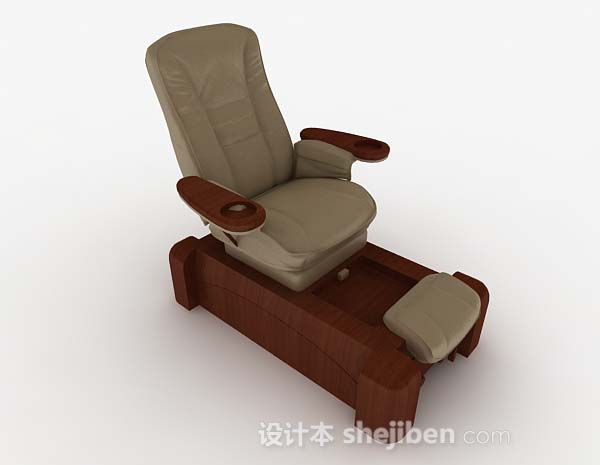 棕色按摩沙发3d模型下载