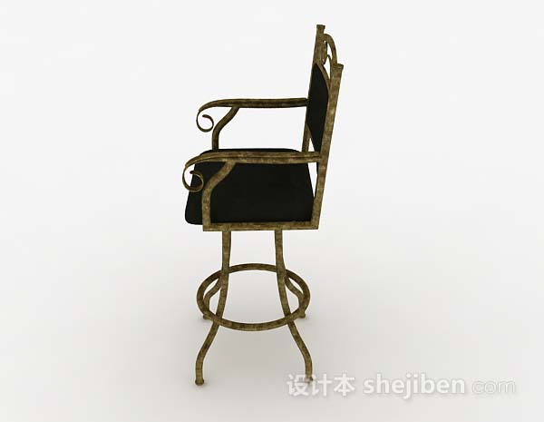设计本欧式高脚休闲椅子3d模型下载