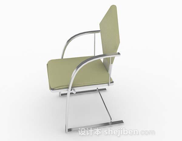 免费绿色简单家居椅子3d模型下载