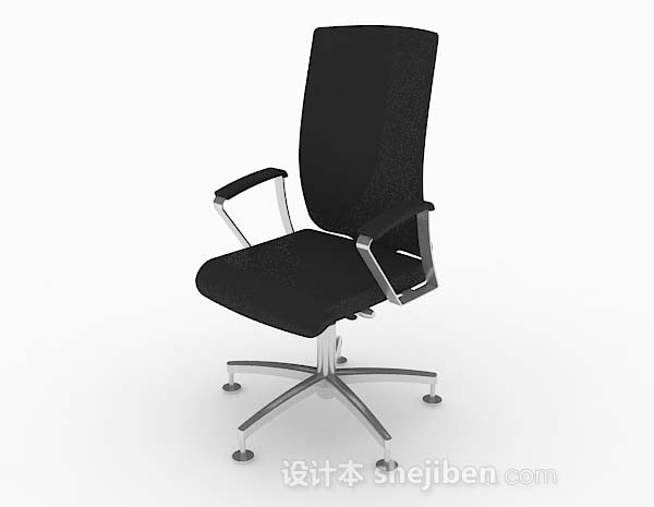现代风格家居黑色休闲椅子3d模型下载