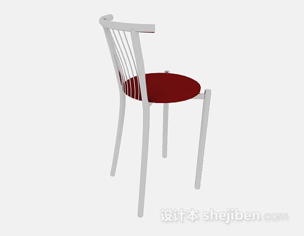 设计本现代金属简约休闲椅3d模型下载