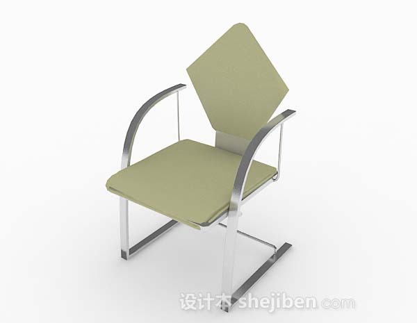 现代风格绿色简单家居椅子3d模型下载