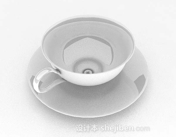 设计本简单咖啡杯子3d模型下载