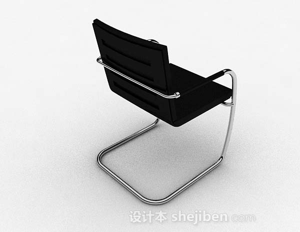 设计本现代金悦黑色金属椅子3d模型下载