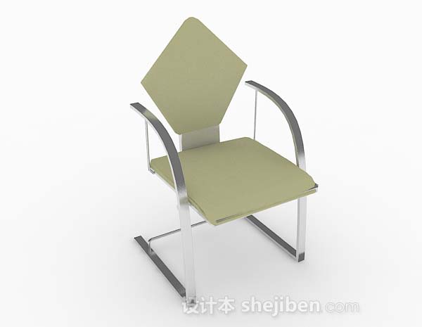 绿色简单家居椅子3d模型下载