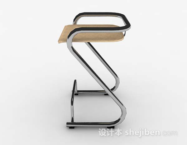 设计本现代简约金属吧台椅子3d模型下载
