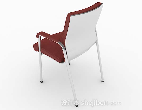 设计本现代简约红色家居椅子3d模型下载