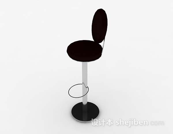 免费棕色高脚椅3d模型下载