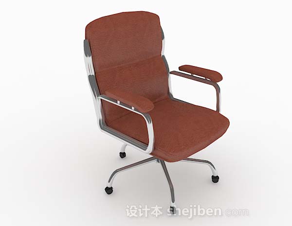 棕色高档休闲椅子3d模型下载