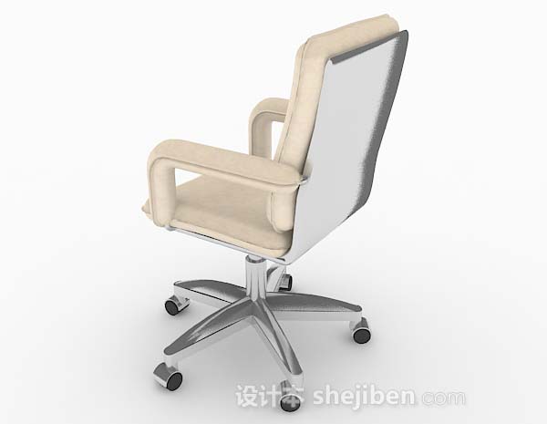 设计本黄色休闲椅3d模型下载