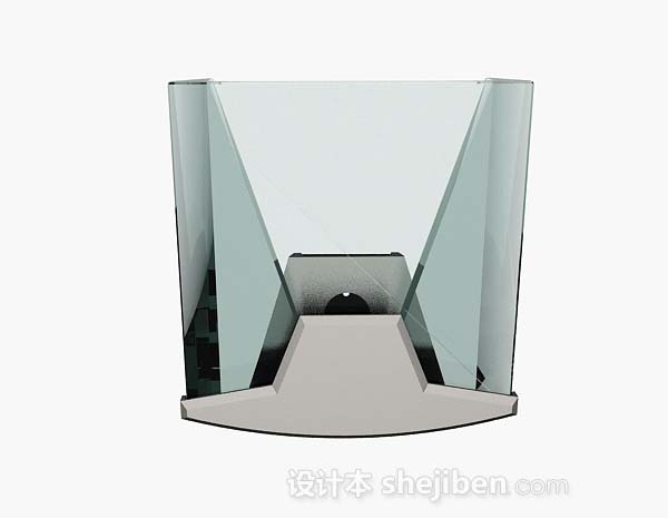 现代风格个性玻璃壁灯3d模型下载