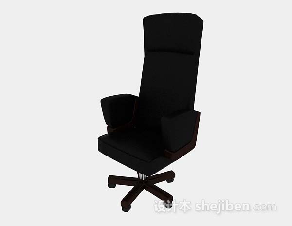轮滑黑色椅子3d模型下载