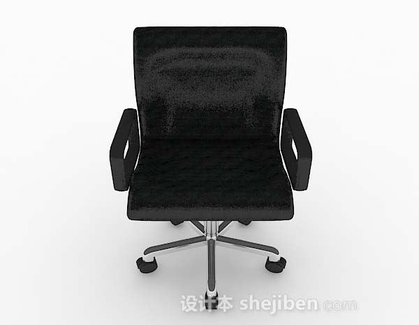 现代风格现代简约黑色办公椅子3d模型下载