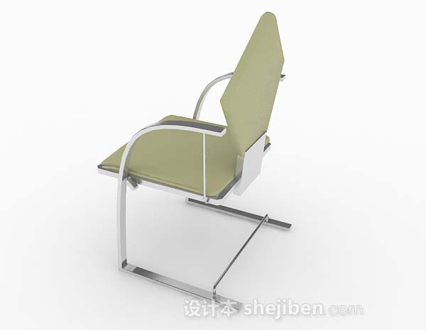 设计本绿色简单家居椅子3d模型下载