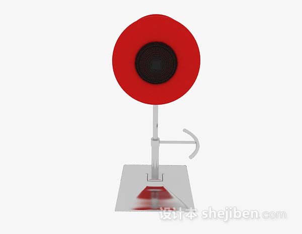 设计本现代简约红色高脚椅3d模型下载